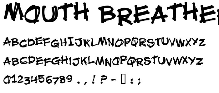 Mouth Breather BB font